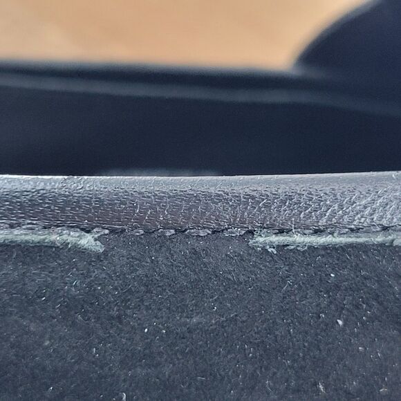 Vince Womens Shoes Size 8 38 Black Suede Slip On Loafers Comfort Shoes Sneakers - Picture 12 of 12